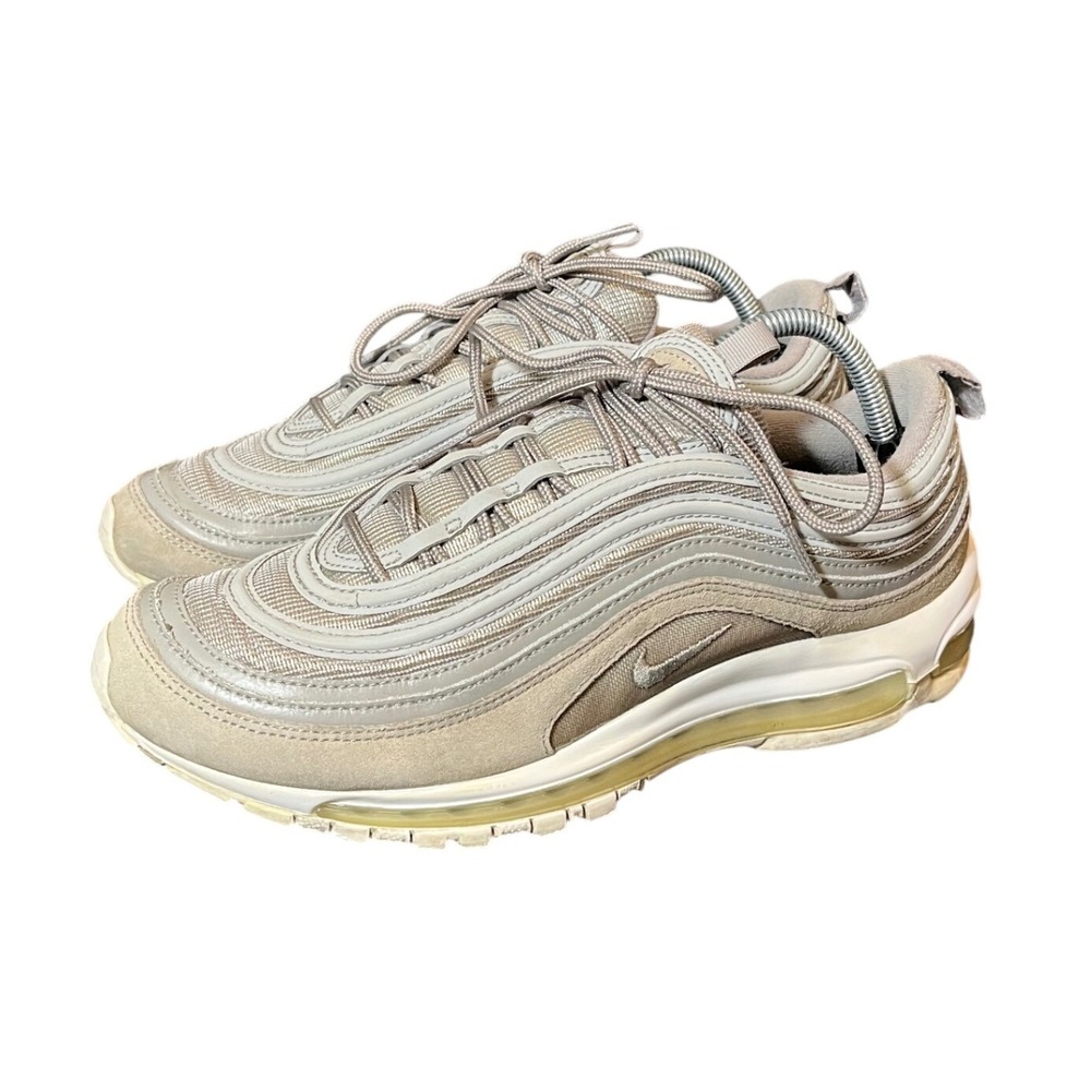 Nike Air Max 97 Cobblestone Suede Grey White 921826-002 Shoes Mens Size 10